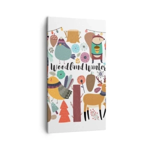 Impression sur toile - Image sur toile - Un monde de conte de fées en forêt - 45x80 cm