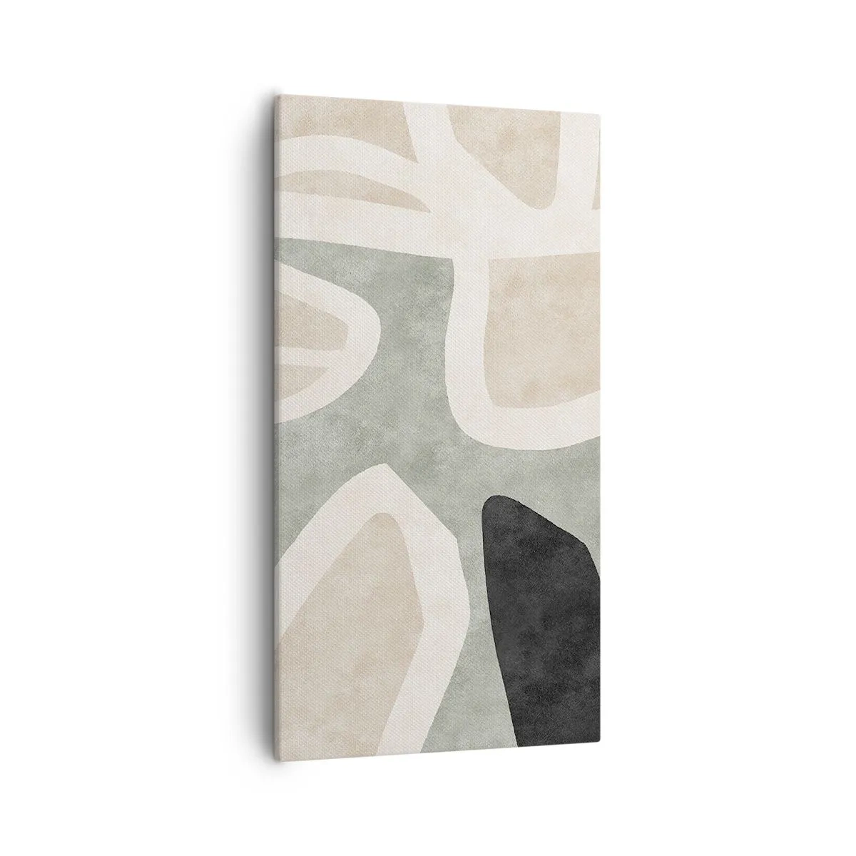 Impression sur toile - Image sur toile - Composition pour motif noir - 55x100 cm