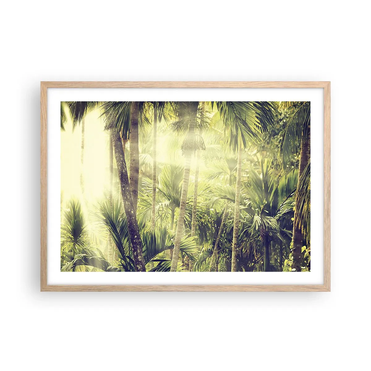 Affiche dans un chêne clair - Poster - Nature enflammée - 70x50 cm