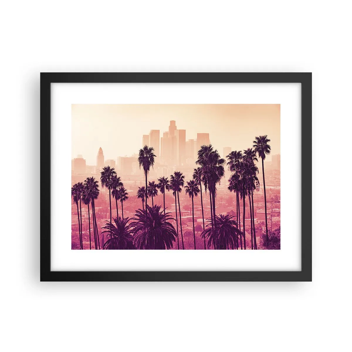 Affiche dans un cadre noir - Poster - Paysage californien - 40x30 cm