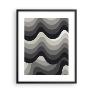Affiche dans un cadre noir - Poster - Vague après vague - 40x50 cm