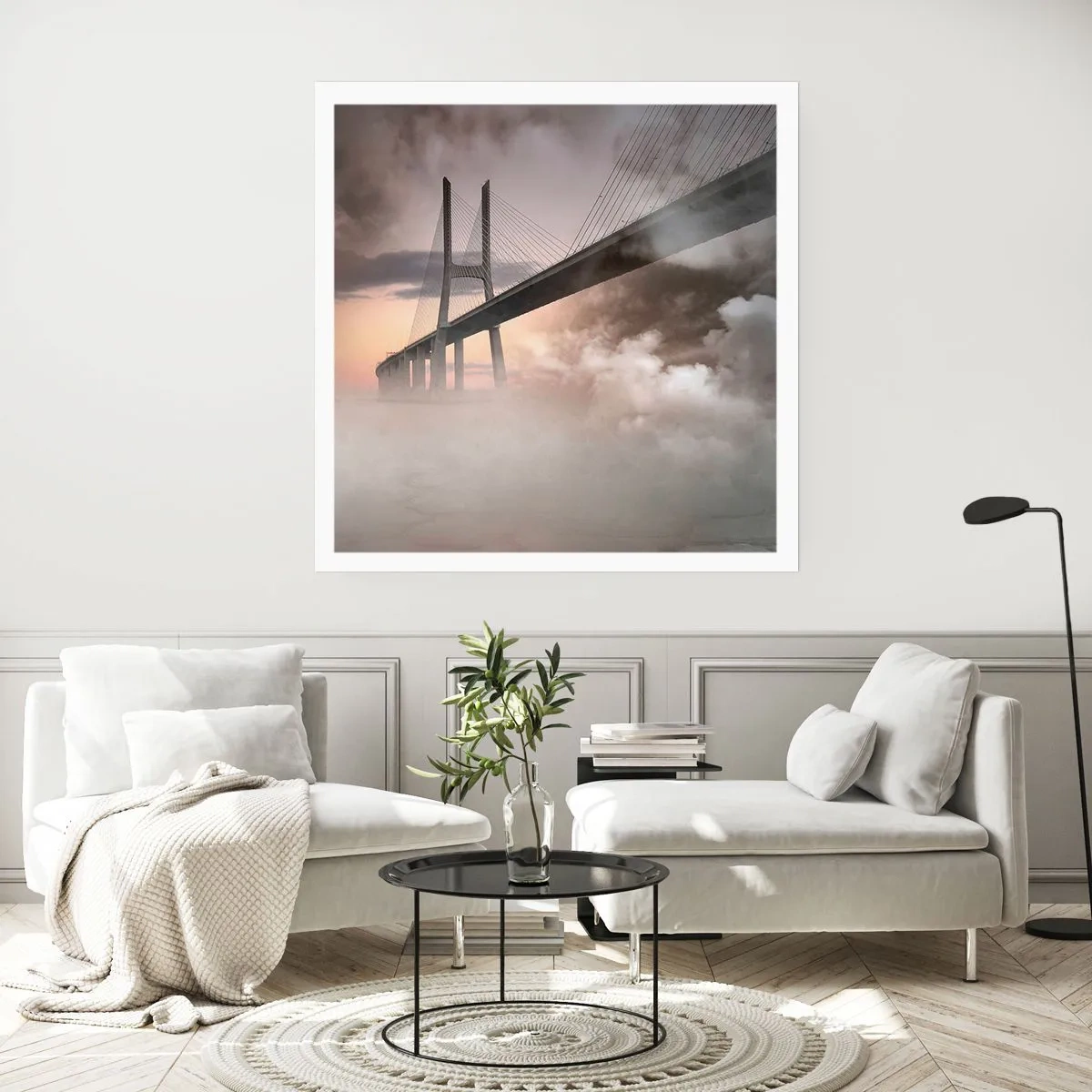 Affiche - Poster - Sur la rivière qui n'existe pas - 50x50 cm