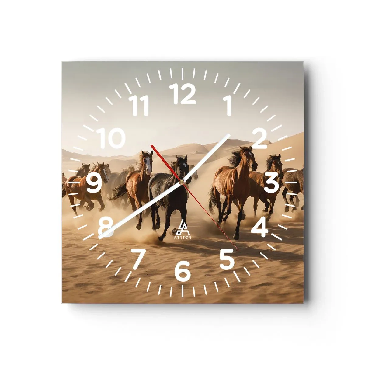 Horloge murale - Pendule murale - Libre comme le vent - 40x40 cm