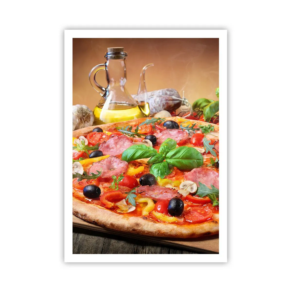 Affiche - Poster - Avec une vraie saveur italienne - 70x100 cm