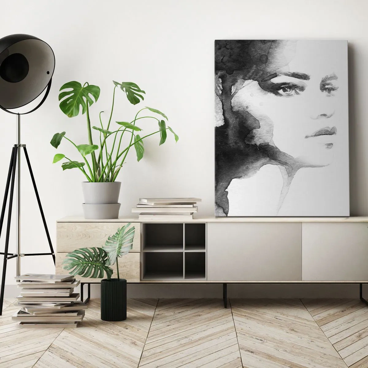 Impression sur toile - Image sur toile - Fait de mystère et de brouillard - 55x100 cm