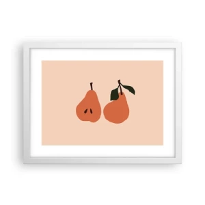 Affiche dans un cadre blanc - Poster - La douceur elle-même - 40x30 cm