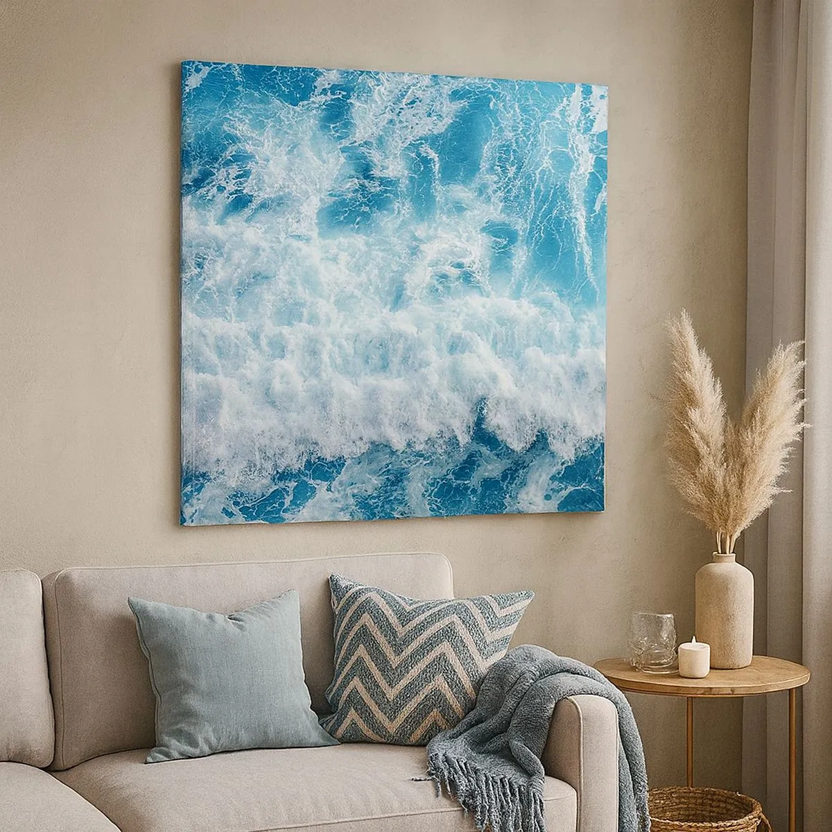 Impression sur toile - Image sur toile - Joyeusement et en sautant - 30x30 cm