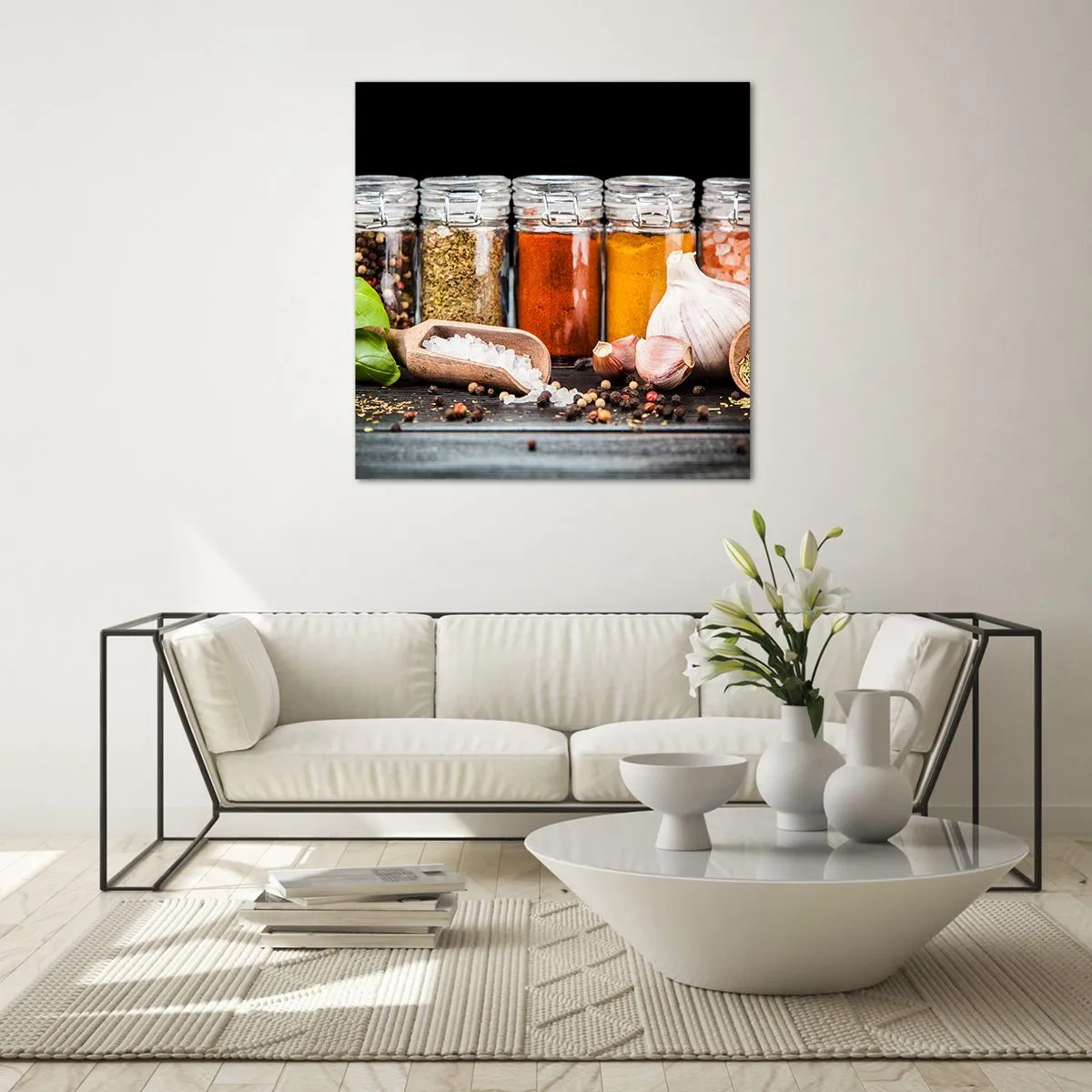 Impression sur verre - Image sur verre - Pour que la vie ait du goût - 70x70 cm