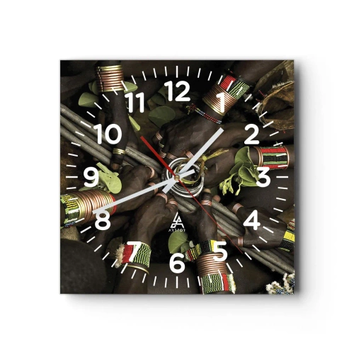 Horloge murale - Pendule murale - Nous sommes ensemble - 30x30 cm