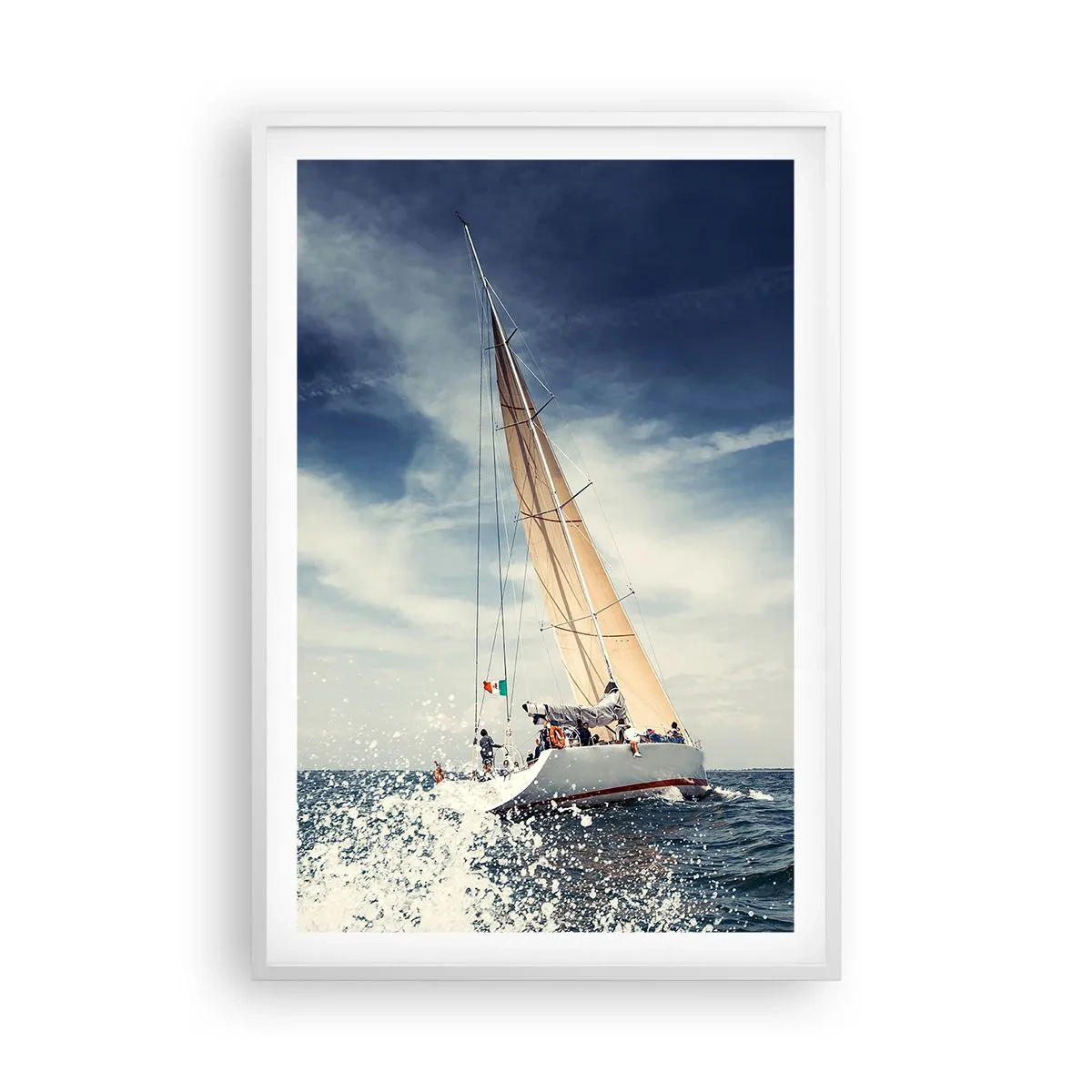 Affiche dans un cadre blanc - Poster - Ils ne nous rattraperont pas ! - 61x91 cm