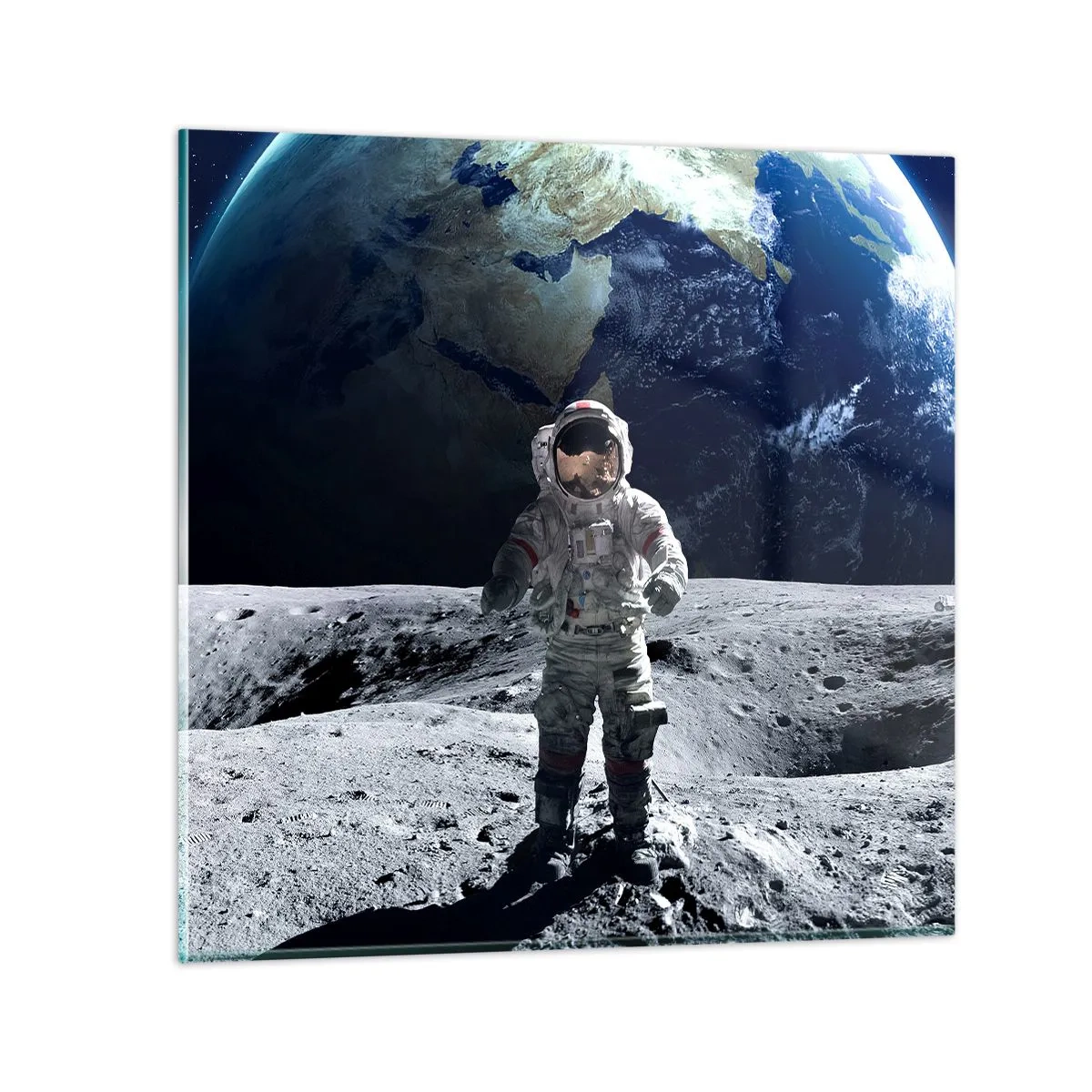 Impression sur verre - Image sur verre - Salutations de la lune - 40x40 cm