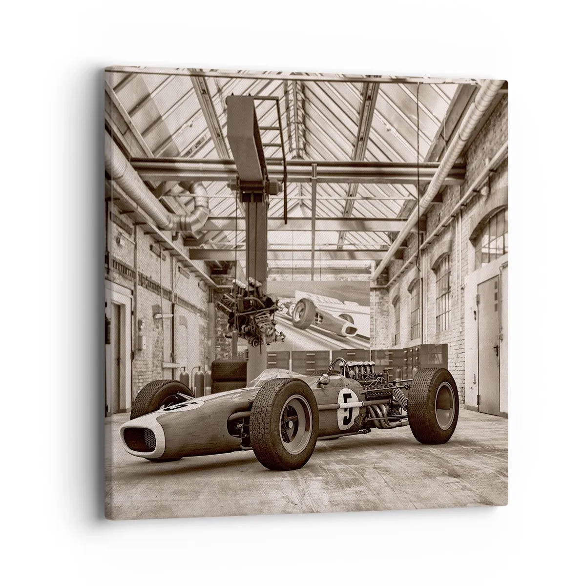 Impression sur toile - Image sur toile - Le repos du guerrier - 40x40 cm