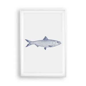 Affiche dans un cadre blanc - Poster - Salutations des mers du nord - 61x91 cm