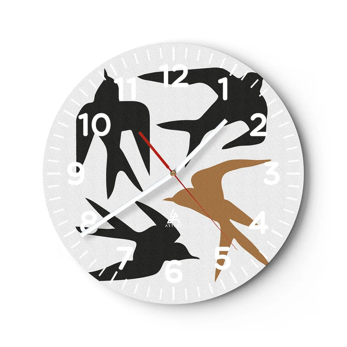 Horloge murale - Pendule murale - Avaler du plaisir - 40x40 cm