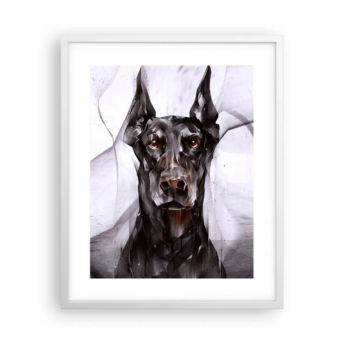 Affiche dans un cadre blanc - Poster - Né noble - 40x50 cm