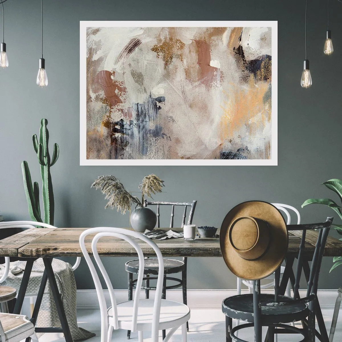 Affiche - Poster - Abstraction brumeuse - 70x50 cm