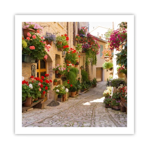 Affiche - Poster - Une inondation de fleurs  - 60x60 cm