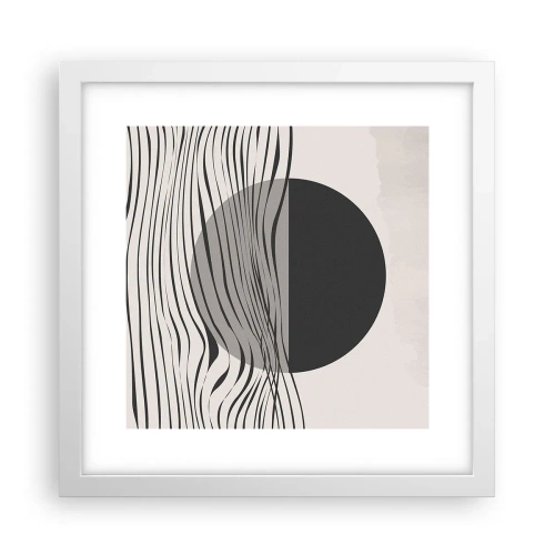 Affiche dans un cadre blanc - Poster - Demi composition - 30x30 cm