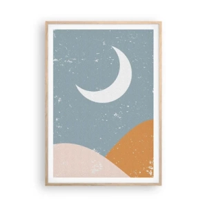 Affiche dans un chêne clair - Poster - Miracle de nombreuses nuits - 70x100 cm