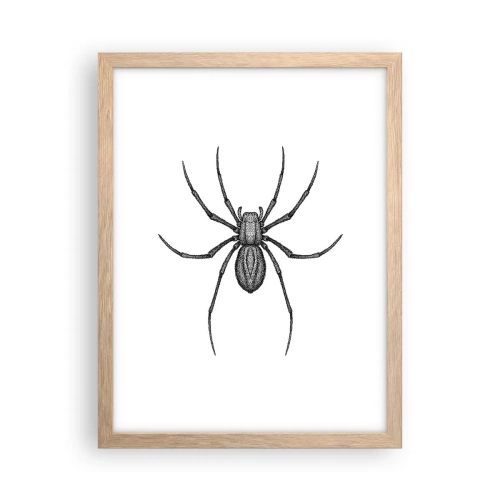 Affiche dans un chêne clair - Poster - Une précision troublante - 30x40 cm