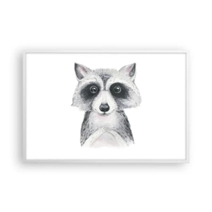 Affiche dans un cadre blanc - Poster - Un moment pour s'émouvoir - 91x61 cm