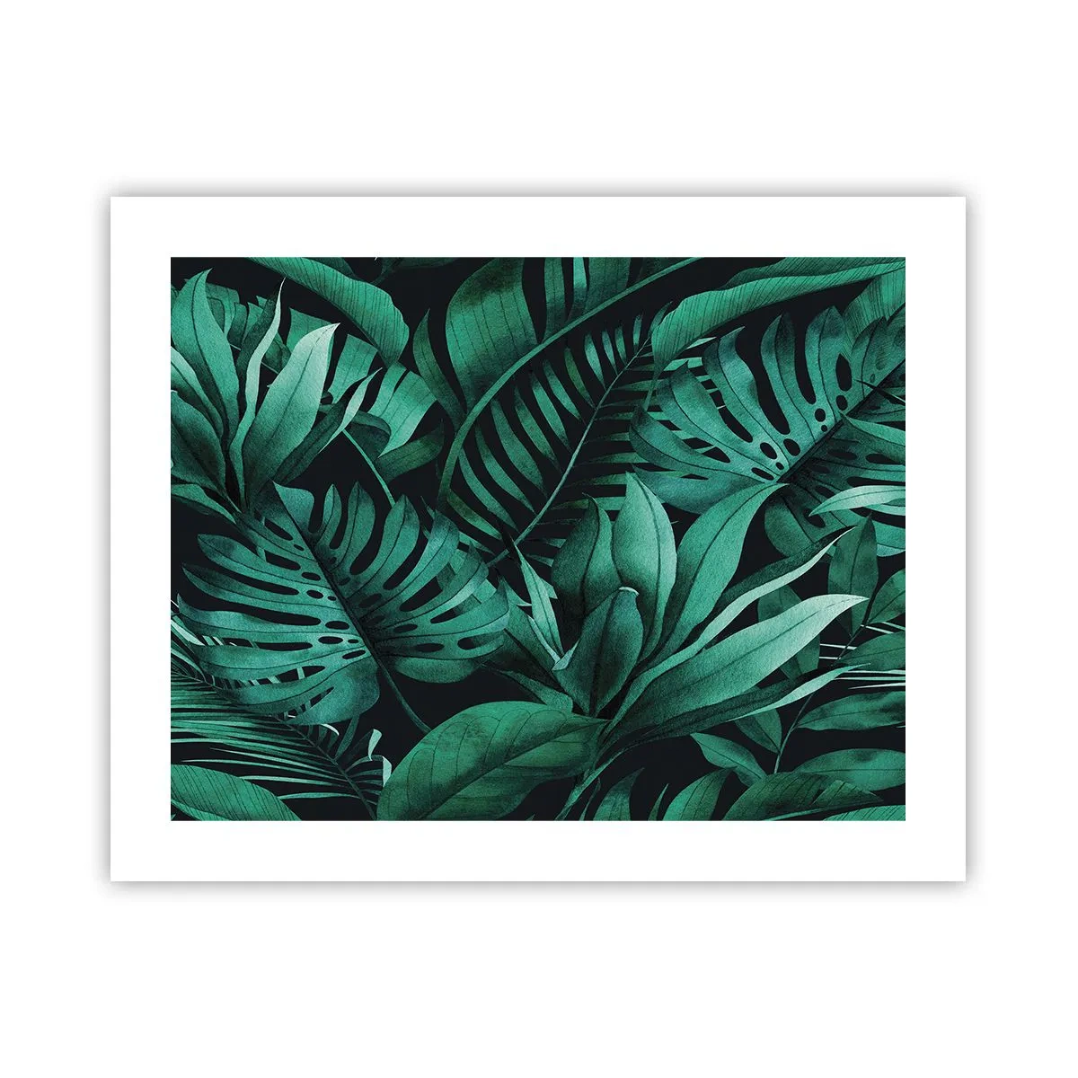 Affiche - Poster - Profondeur du vert tropical - 50x40 cm