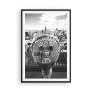 Affiche dans un cadre noir - Poster - Ville sur les villes - 61x91 cm