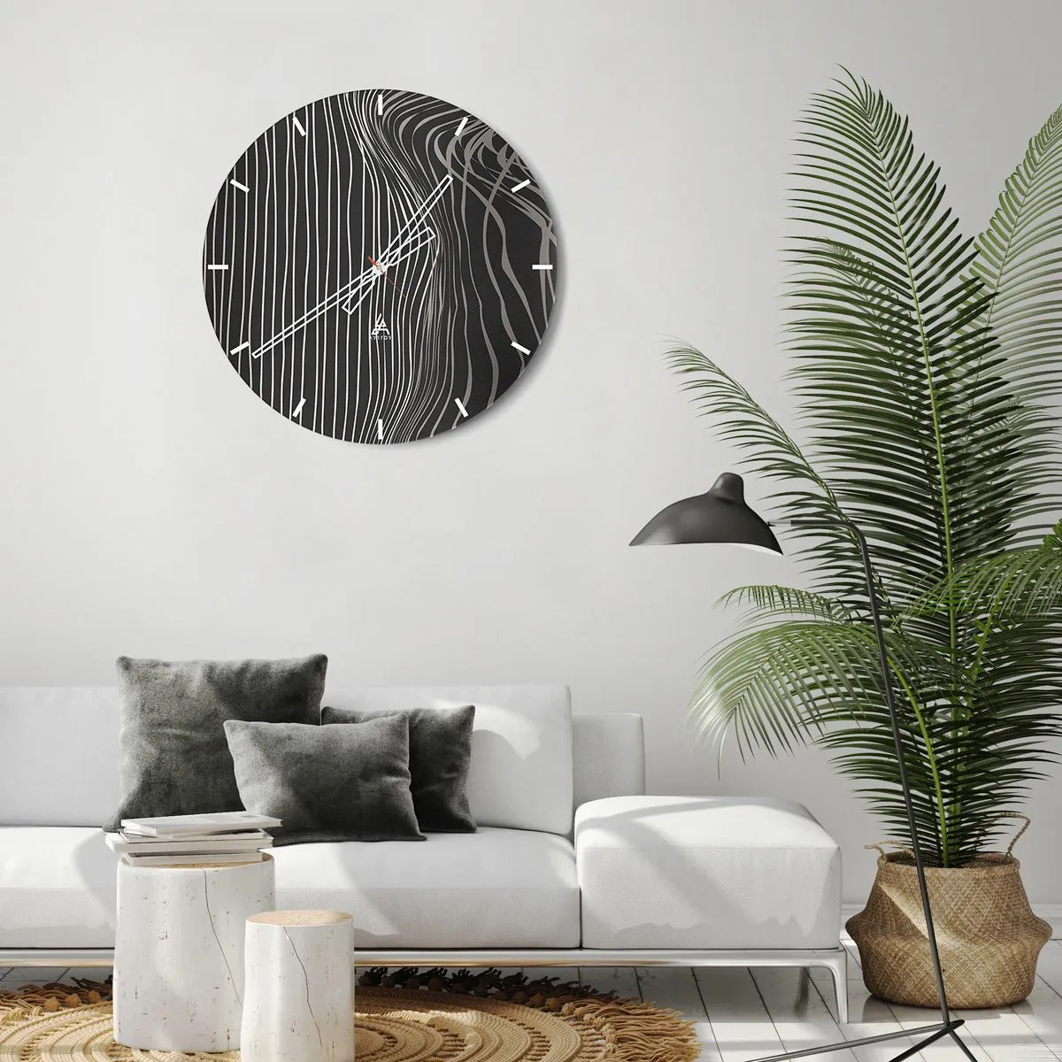 Horloge murale - Pendule murale - Rythme et accent - 30x30 cm