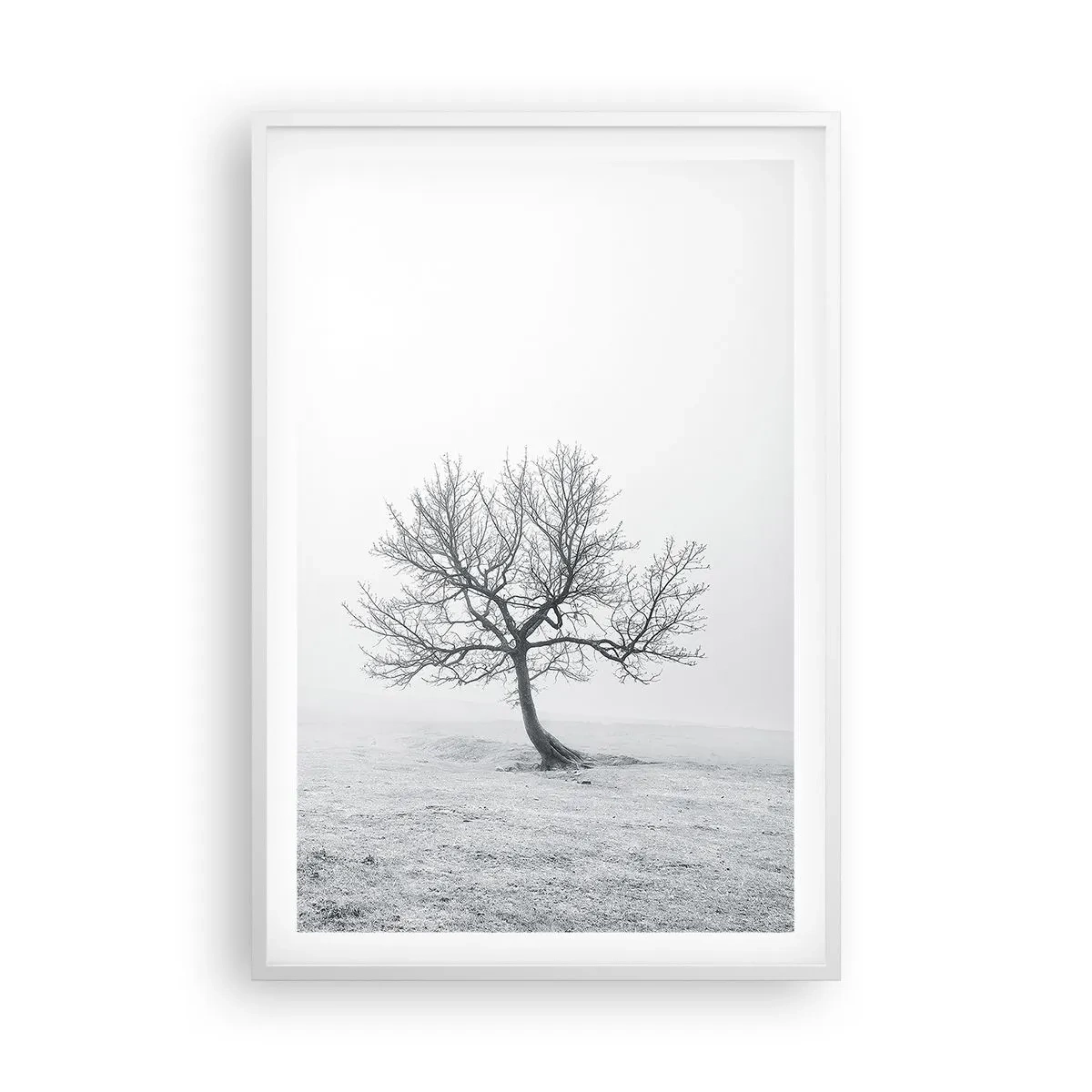Affiche dans un cadre blanc - Poster - Contre le néant - 61x91 cm