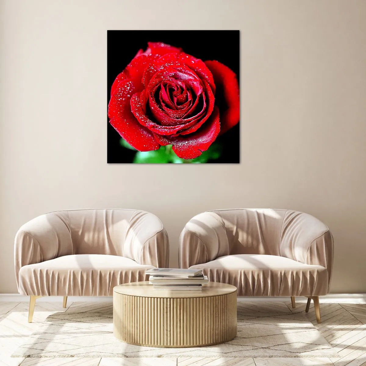 Impression sur verre - Image sur verre - C'est ça l'amour - 70x70 cm