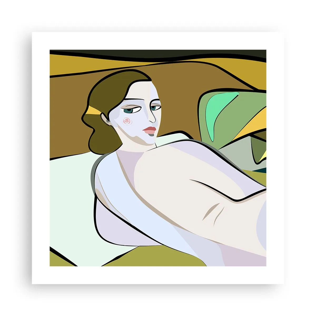 Affiche - Poster - Portrait intime - 50x50 cm