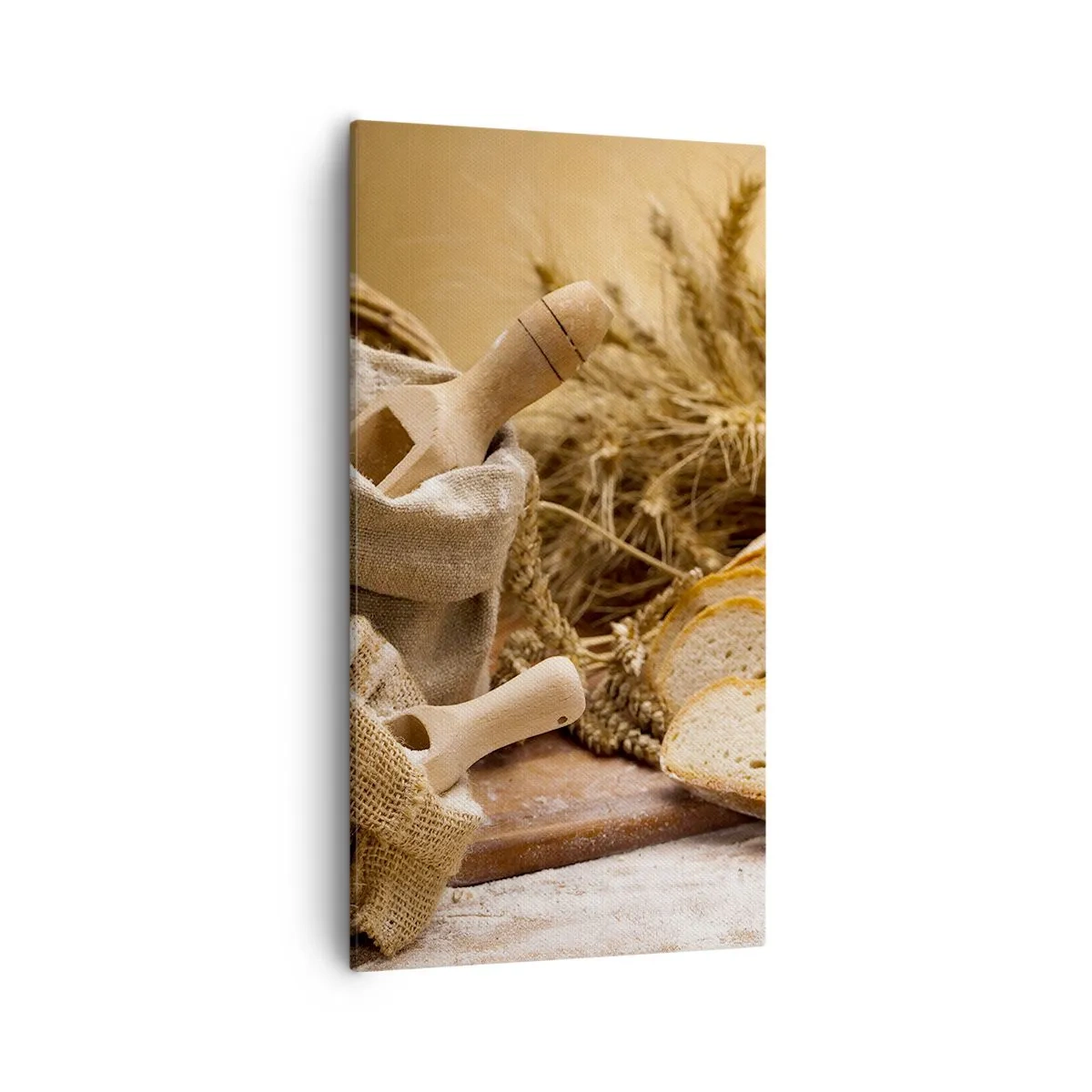 Impression sur toile - Image sur toile - Comment il coupe avec un couteau - 55x100 cm