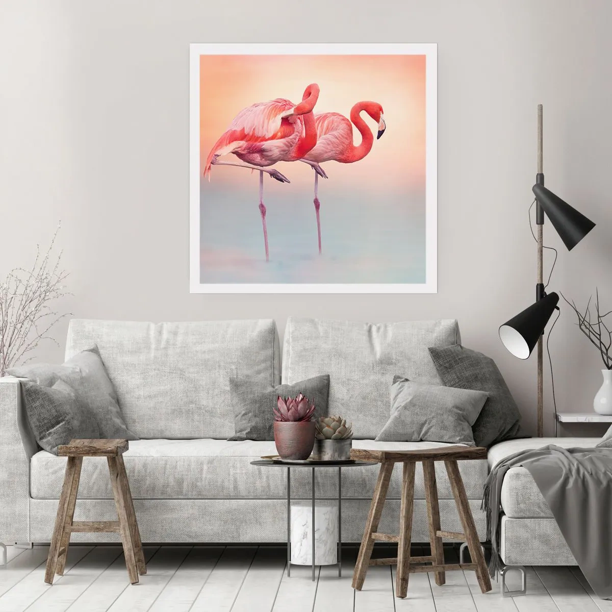 Affiche - Poster - Dans les couleurs du soleil couchant - 30x30 cm