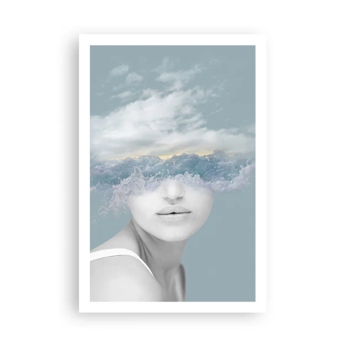 Affiche - Poster - La tête dans les nuages - 61x91 cm