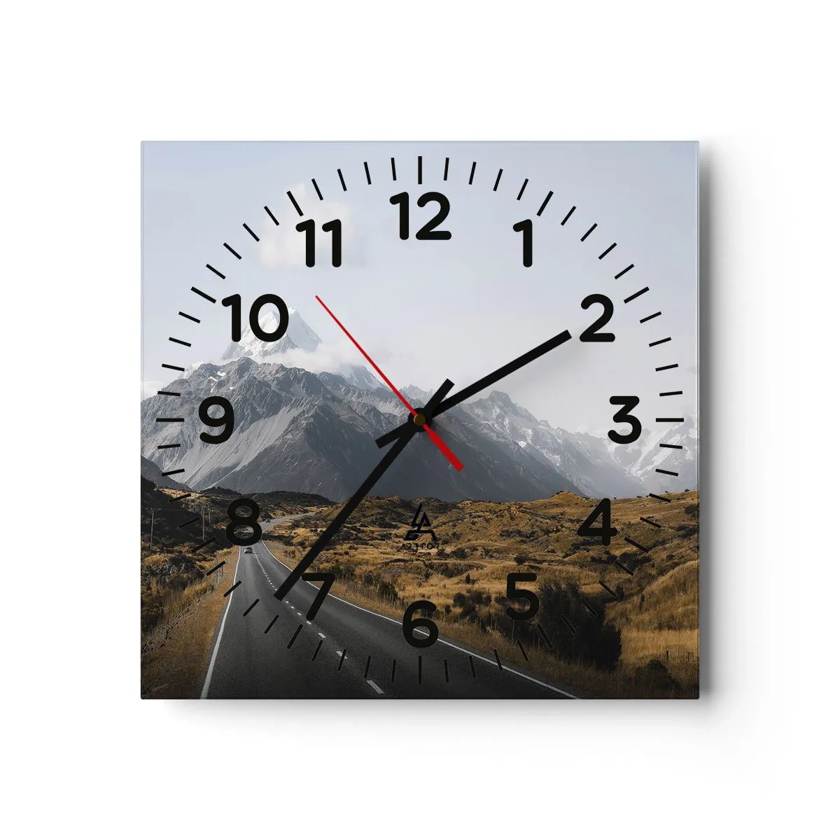 Horloge murale - Pendule murale - Chemin vers le coeur de la montagne - 40x40 cm