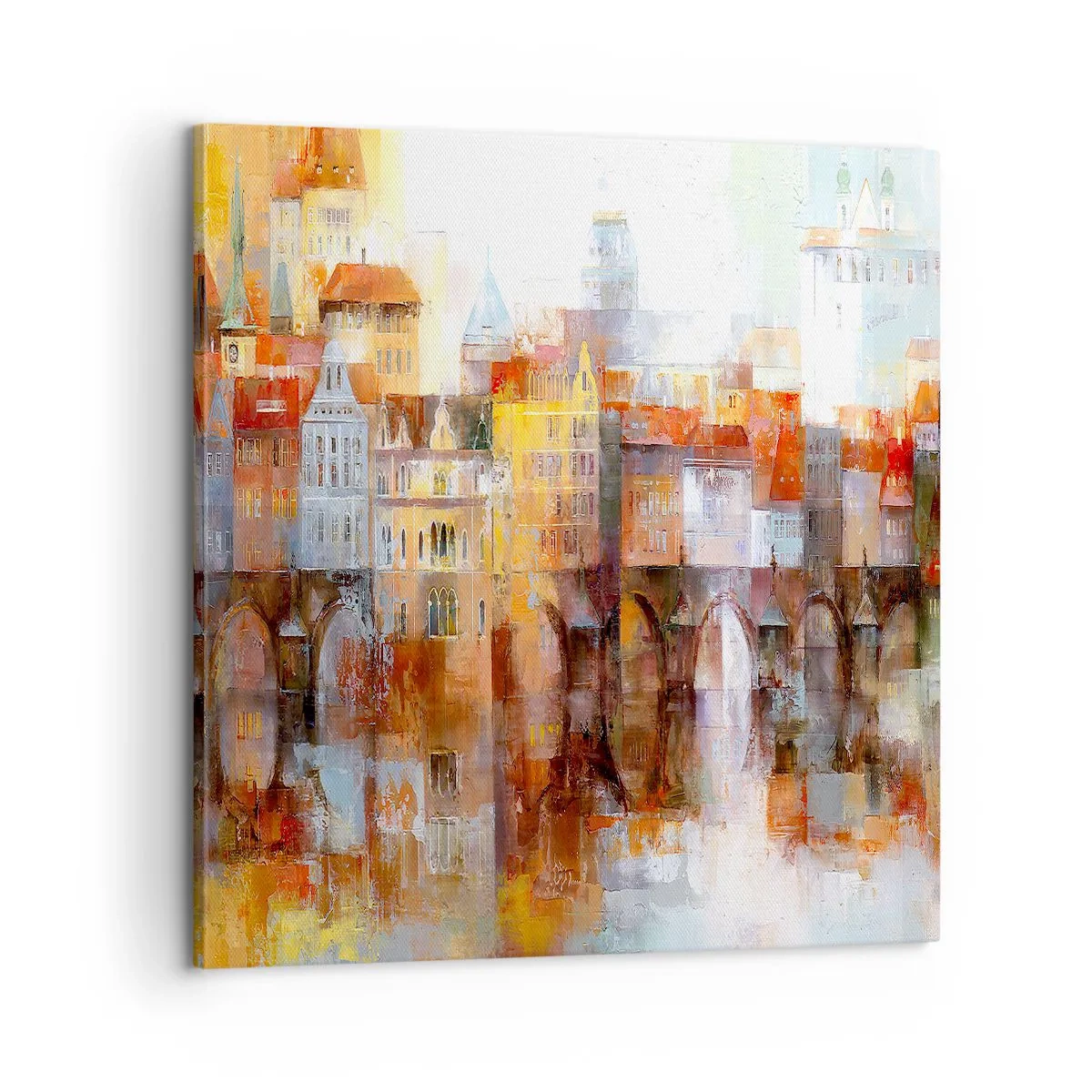Impression sur toile - Image sur toile - C'est aussi beau sous le pont - 60x60 cm
