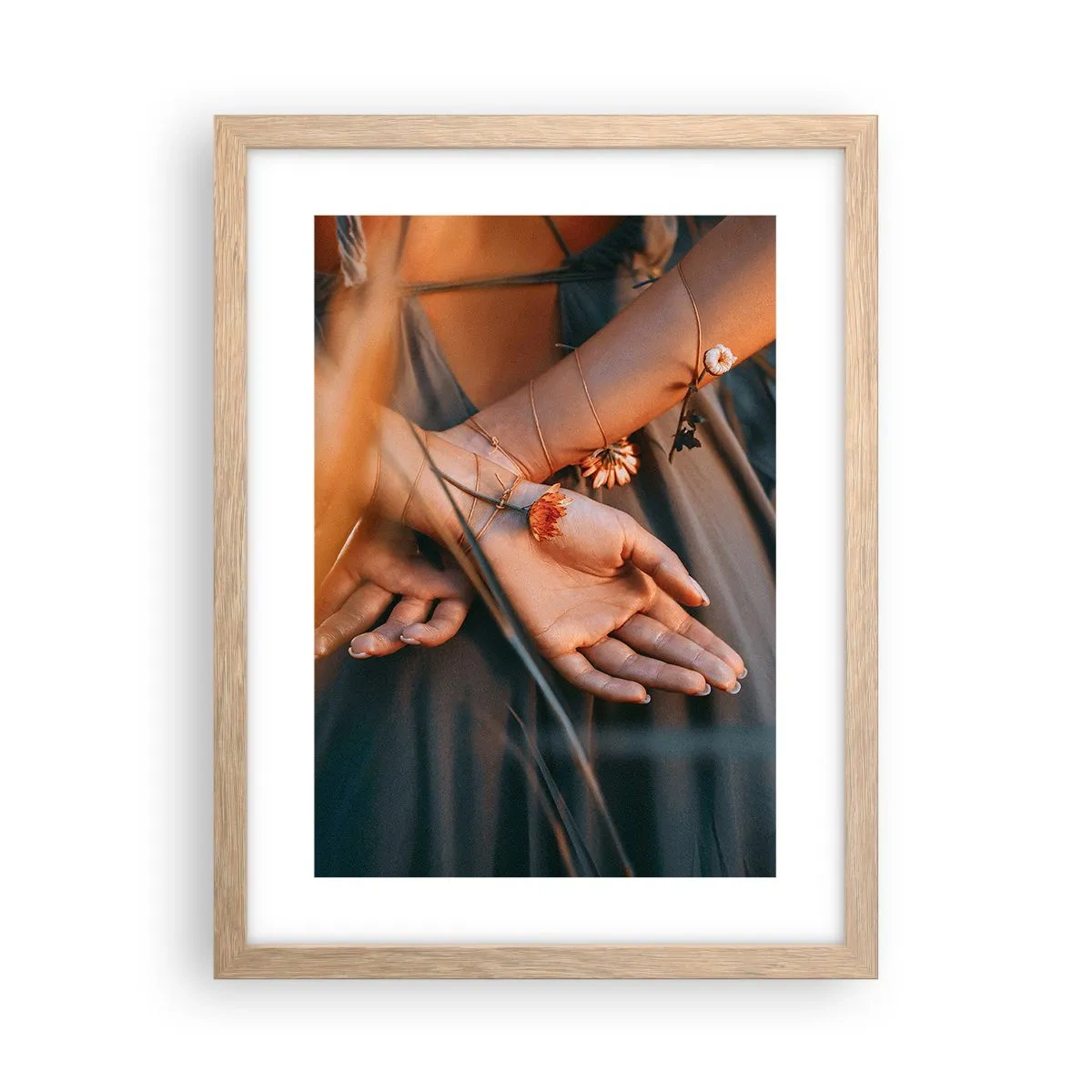 Affiche dans un chêne clair - Poster - Liée à la nature - 30x40 cm