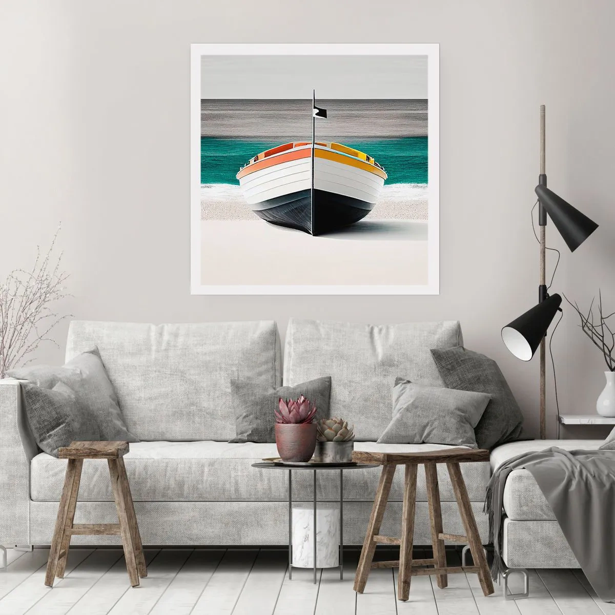 Affiche - Poster - A sa place - 50x50 cm