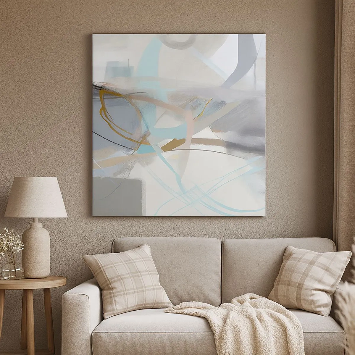 Impression sur toile - Image sur toile - Abstraction brumeuse - 30x30 cm