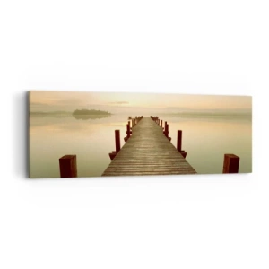 Impression sur toile - Image sur toile - L'aube, les premières lueurs, le jour  - 90x30 cm