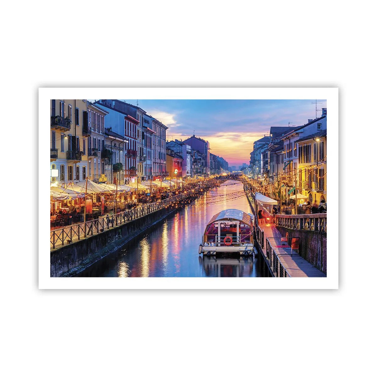 Affiche - Poster - Soirée de lumière et de jeu - 91x61 cm