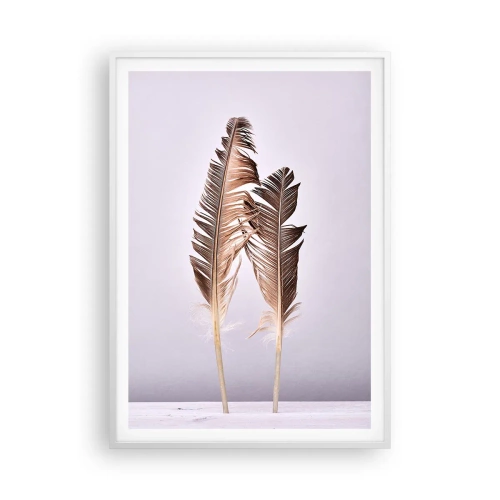 Affiche dans un cadre blanc - Poster - Face au néant - 70x100 cm