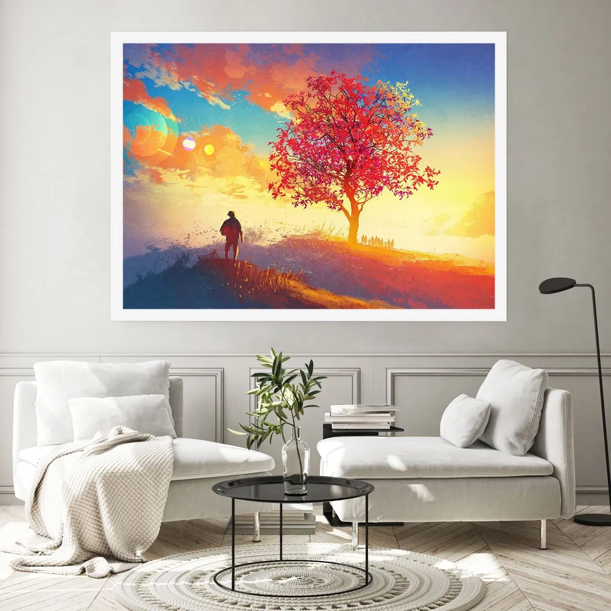 Affiche - Poster - Pèlerin à destination - 50x40 cm