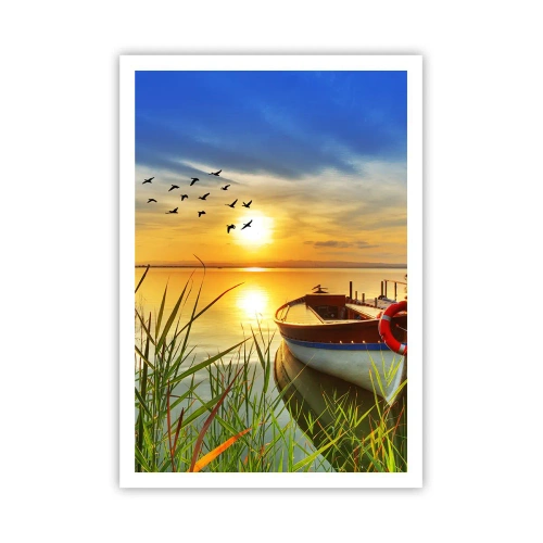 Affiche - Poster - Les cormorans s'envolent déjà - 70x100 cm