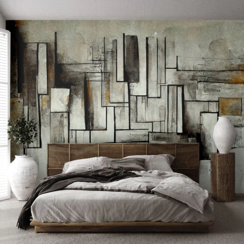 Papier Peint Photo Premium Canvas - Le pouvoir de la simplicité - Morceau, Vieilli, Tirets - 200x140 cm