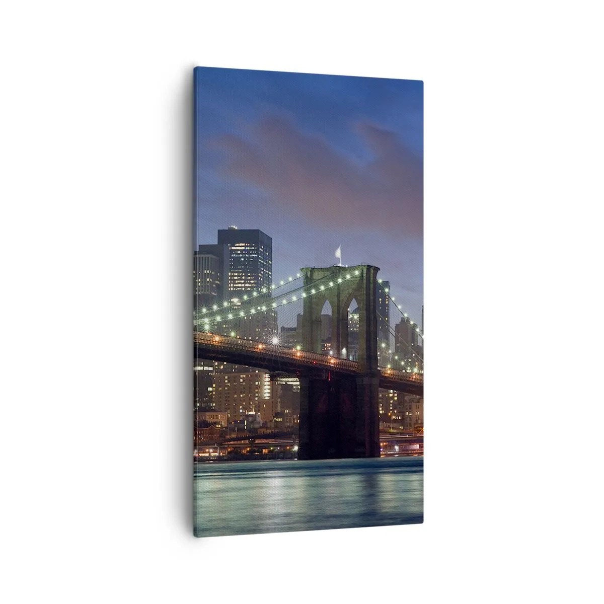 Impression sur toile - Image sur toile - Nuit rougeoyante - 55x100 cm