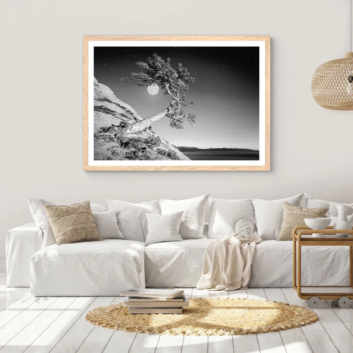 Affiche dans un chêne clair - Poster - Un combattant vainqueur - 50x40 cm