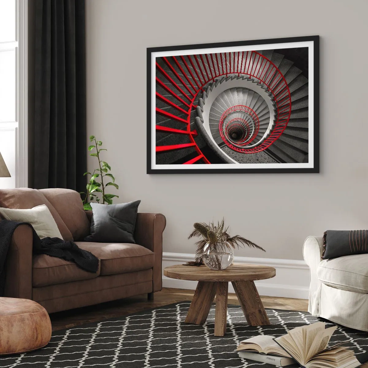 Affiche dans un cadre noir - Poster - Amusement architectural - 91x61 cm