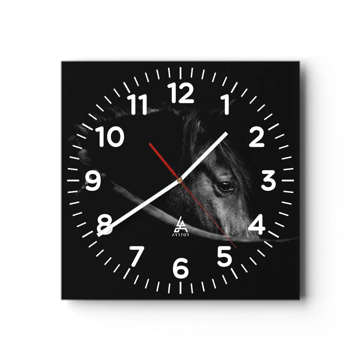 Horloge murale - Pendule murale - Prince Noir - 30x30 cm
