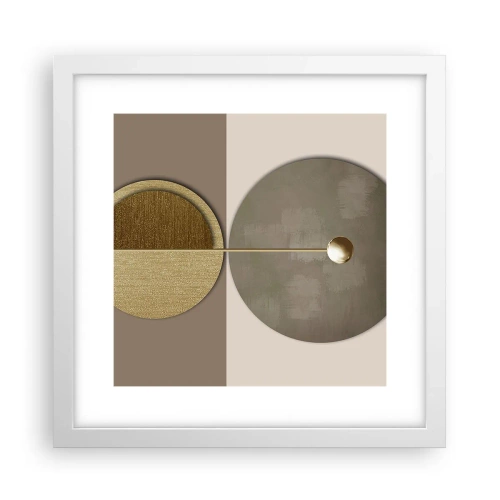 Affiche dans un cadre blanc - Poster - Équilibre parfait - 30x30 cm
